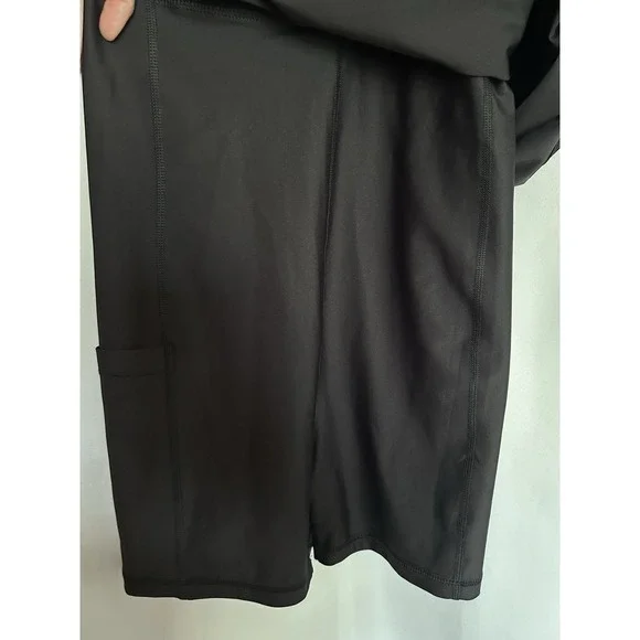 Old Navy Powersoft Athletic Dress Black Size Large NWT Built In Bra And Shorts - Picture 4 of 7
